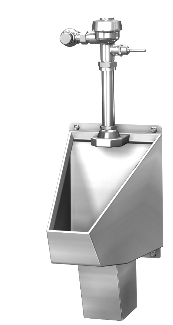 2167 ADA Straddle Type Urinal Washout Stainless Steel Acorn