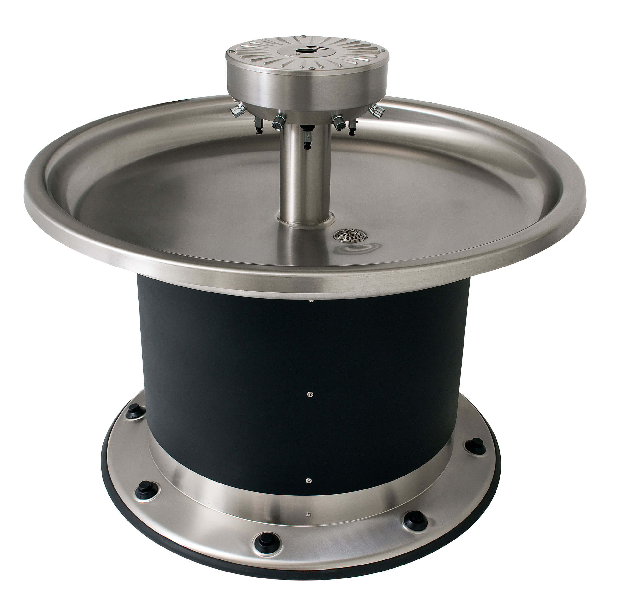 Eight Station Circular Stainless Steel Wash Fountain - Acorn Engineering