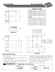 21 X 19 Stainless Steel Security Service Sink For Rear Mount