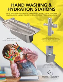 Just Manufacturing HY-G1-ECO  Portable Hands-Free Handwash Sink Station
