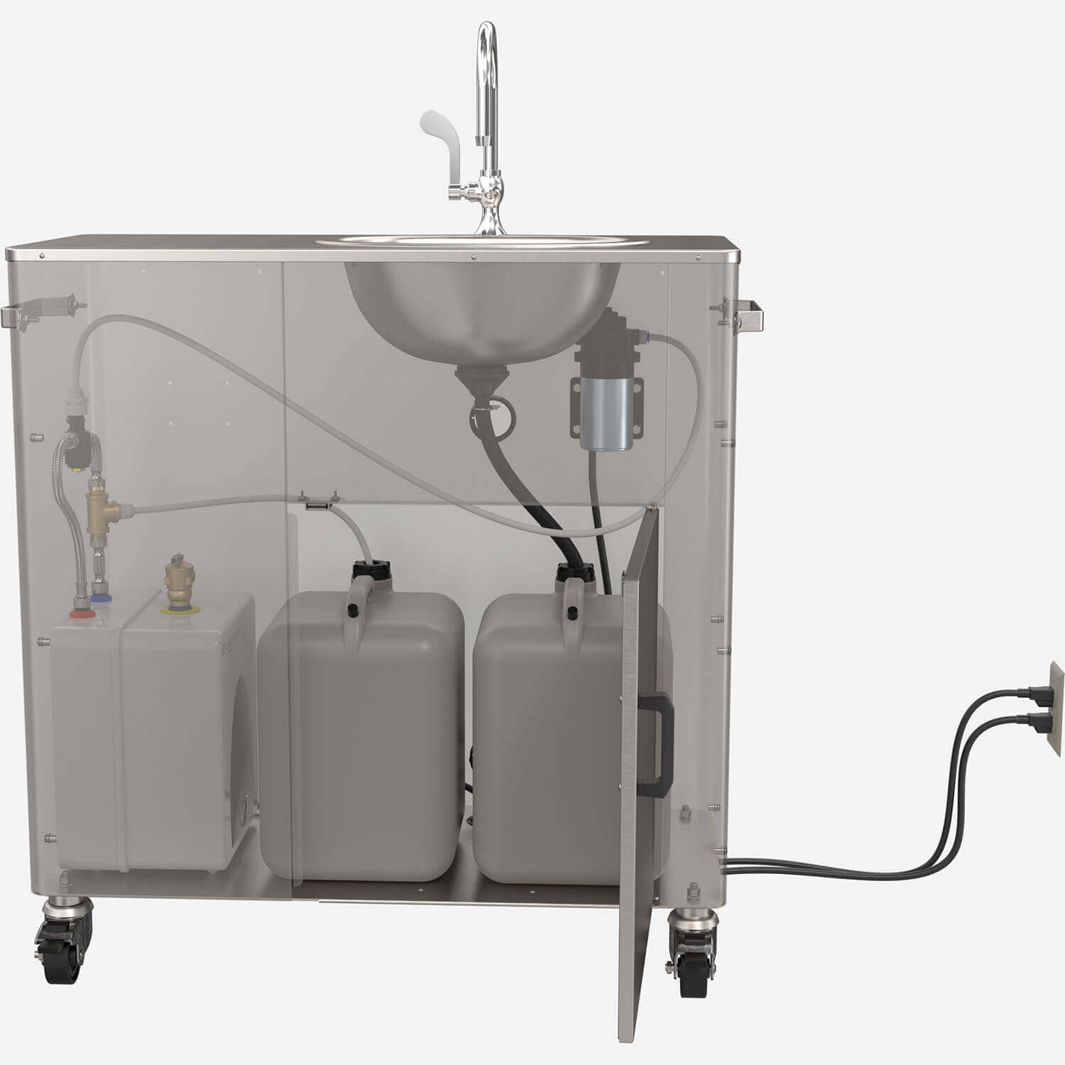 Portable Sinks with Hot Water Electric Pump No Plumbing Needed