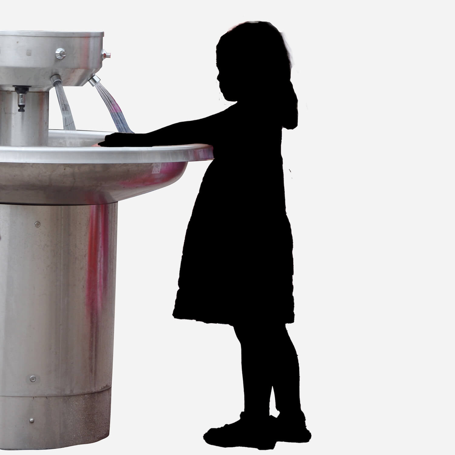 Three-Station Terrazzo Corner Wash Fountain - Acorn Engineering