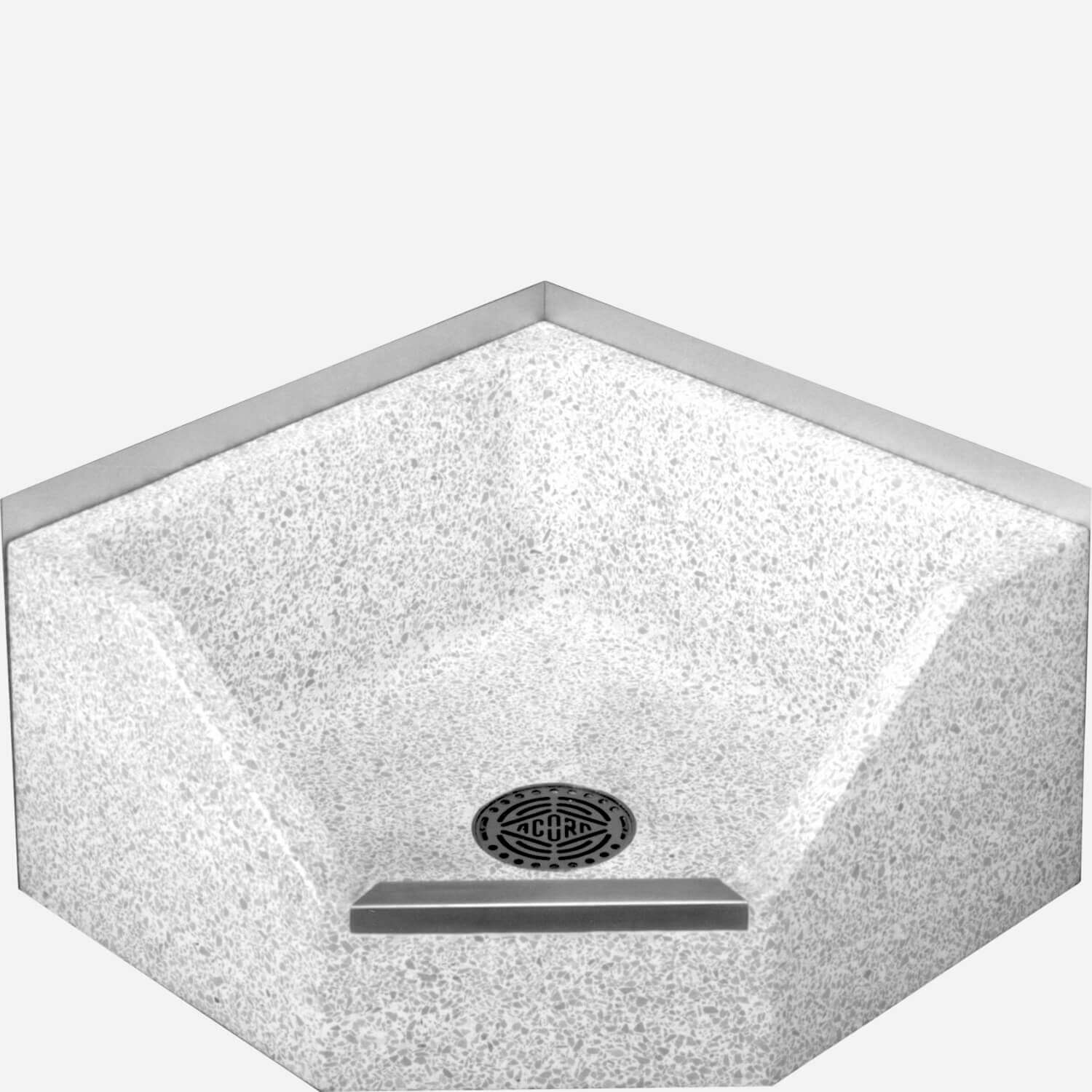 32 X 32 X 12 Height Neo Corner Corner Terrazzo Mop Sink Acorn