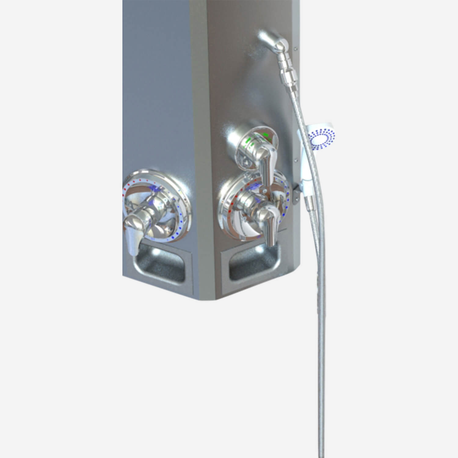 Barrier-Free (Non-ADA) Corner Mount Stainless Steel Apex