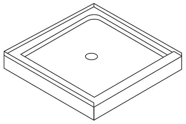 30 X 3 Sides D Terrazzo Square Shower Base 30 X 3 Sides D Terrazzo Square Shower Base